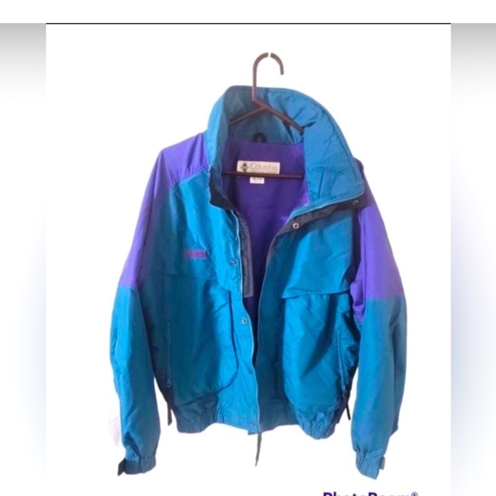 Vintage Columbia Sportswear Men’s Powder Keg 90’s Windbreaker Bomber Jacket Sz M